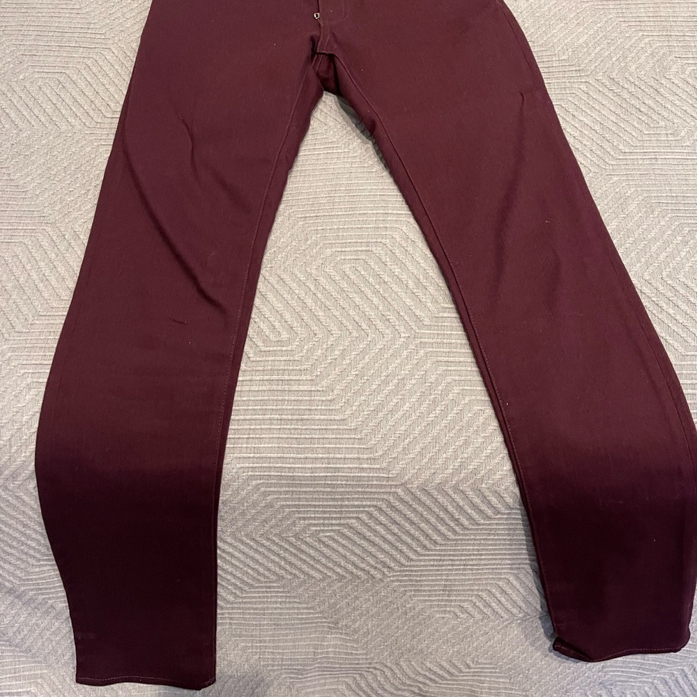 High end deep red Valentino Jeans